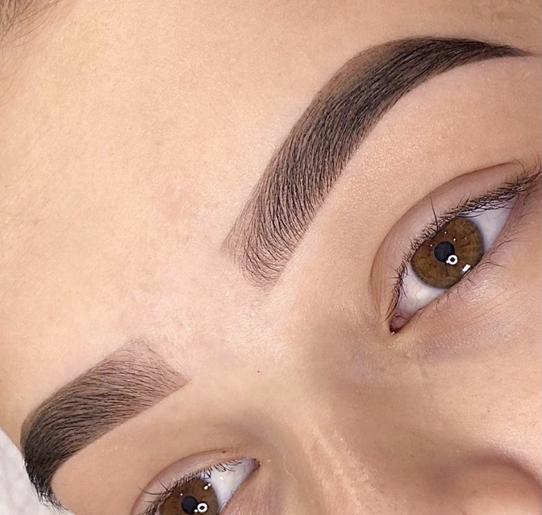 Natural brow result